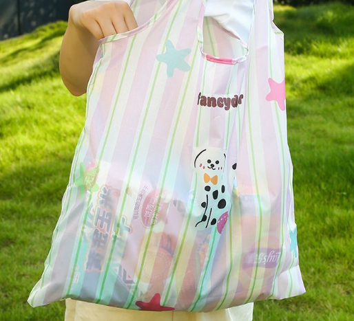 Cartoon foldable shopping bag