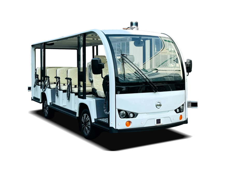 14 self-driving shuttle buses